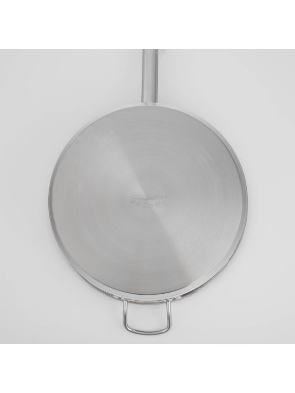 Сковорода «Общепит», d=34 см, h=9 см, корпус 0,6 мм, дно ТРС 3,5 мм, индукция