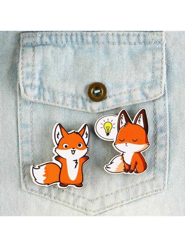 Значки деревянные «Это сумасшедшая идея», 2 шт.