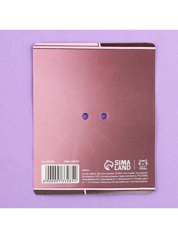 Значок деревянный «Комикс», аниме, 2,9 х 3,3 см