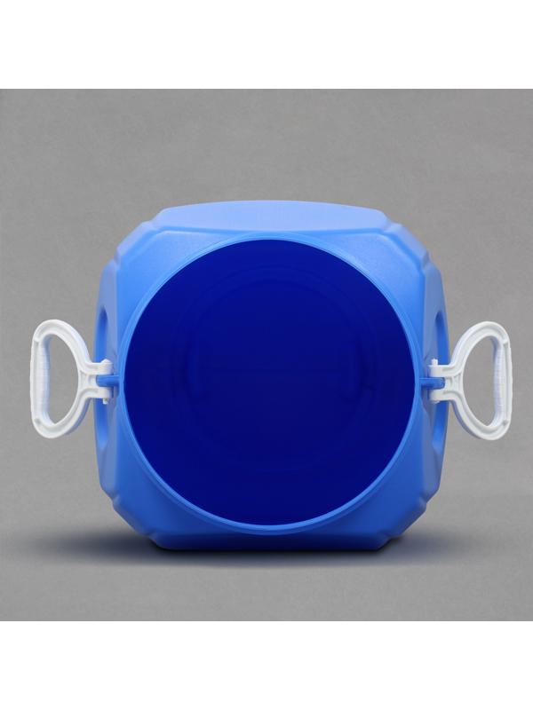 Фляга пищевая, 80 л, горловина 30 см, 2 ручки, голубая