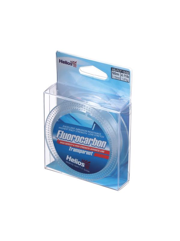 Леска Helios Transparent, диаметр 0.15 мм, тест 1.87 кг, 50 м, прозрачная