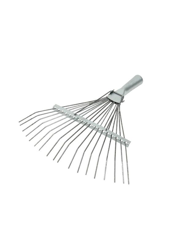Грабли веерные, проволочные, 18 зубцов, оцинкованные, без черенка