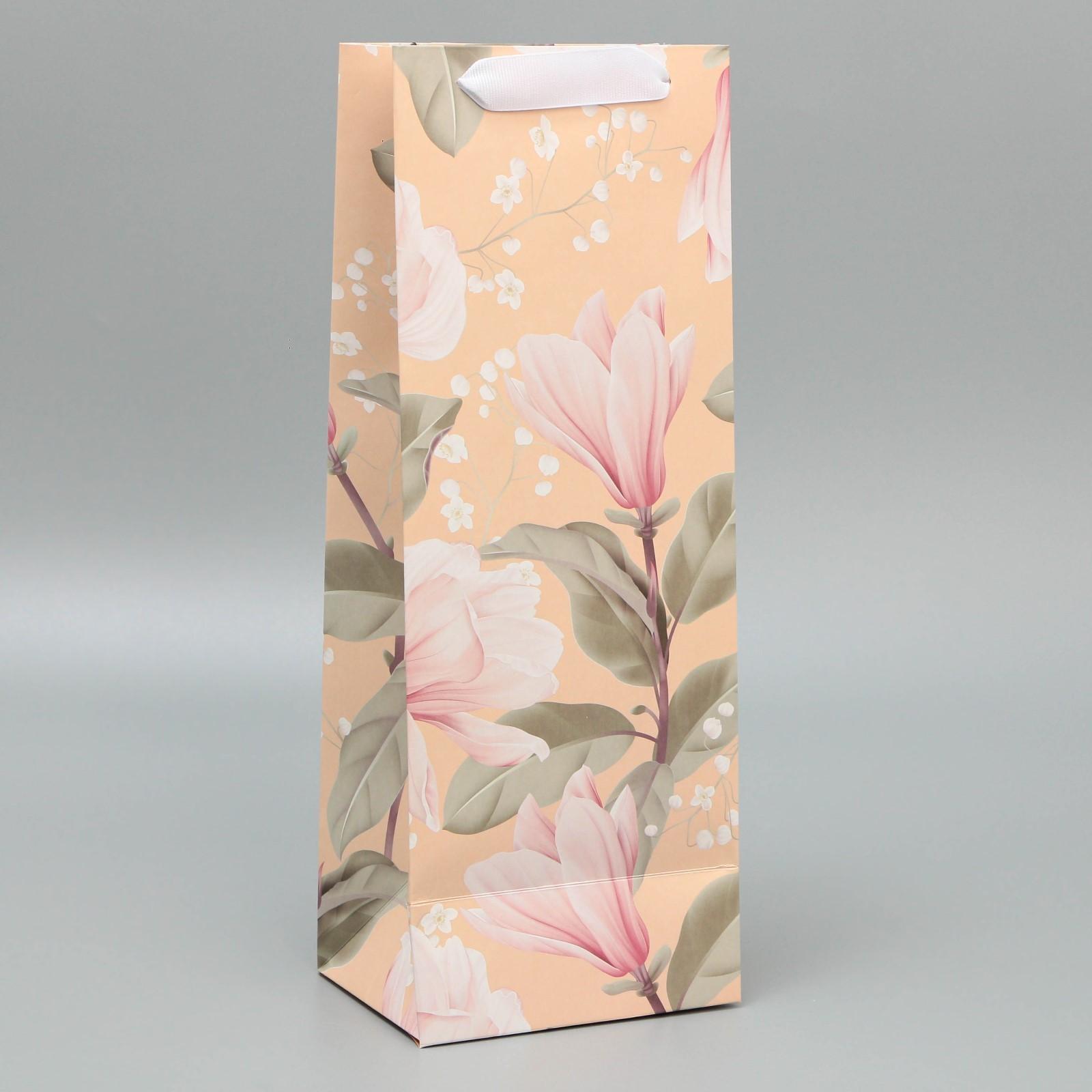 Пакет под бутылку «Воспитателю», 35 х 13 х 10 см