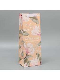 Пакет под бутылку «Воспитателю», 35 х 13 х 10 см