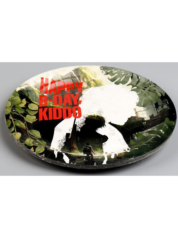 Тарелка бумажная Happy Birthday, игра, 18 см