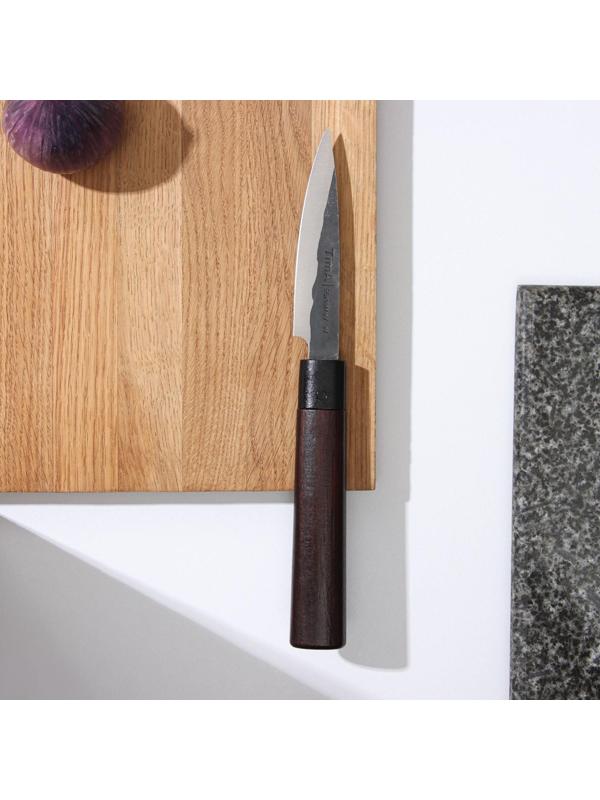 Нож овощной с деревянной ручкой, лезвие 9 см