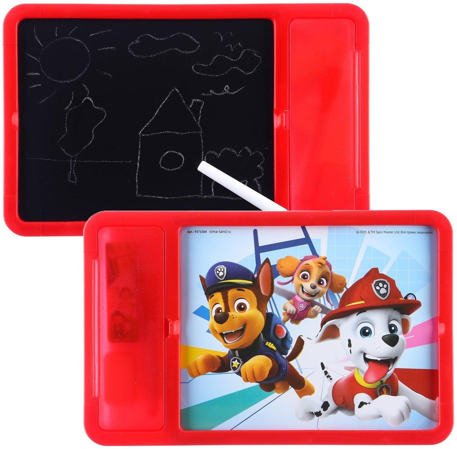 Доска для рисования с маркером-стиралкой, Щенячий патруль, Paw Patrol, Красный