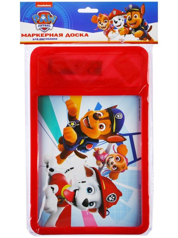 Доска для рисования с маркером-стиралкой, Щенячий патруль, Paw Patrol, Красный