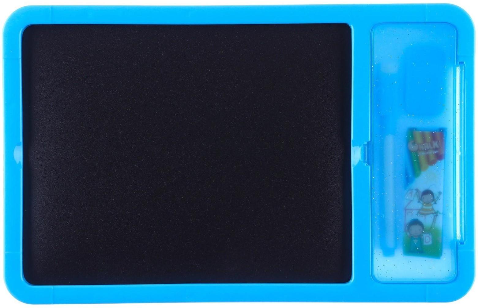 Доска для рисования с маркером-стиралкой, Синий трактор синий