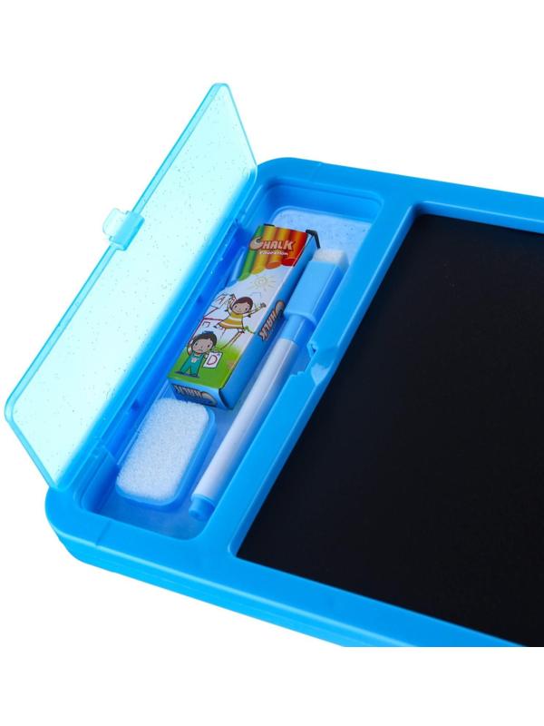 Доска для рисования с маркером-стиралкой, Синий трактор синий