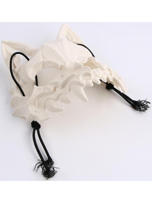 Карнавальный Набор:бандана в полоску,,маска собаки латекс белая,т.наклейка