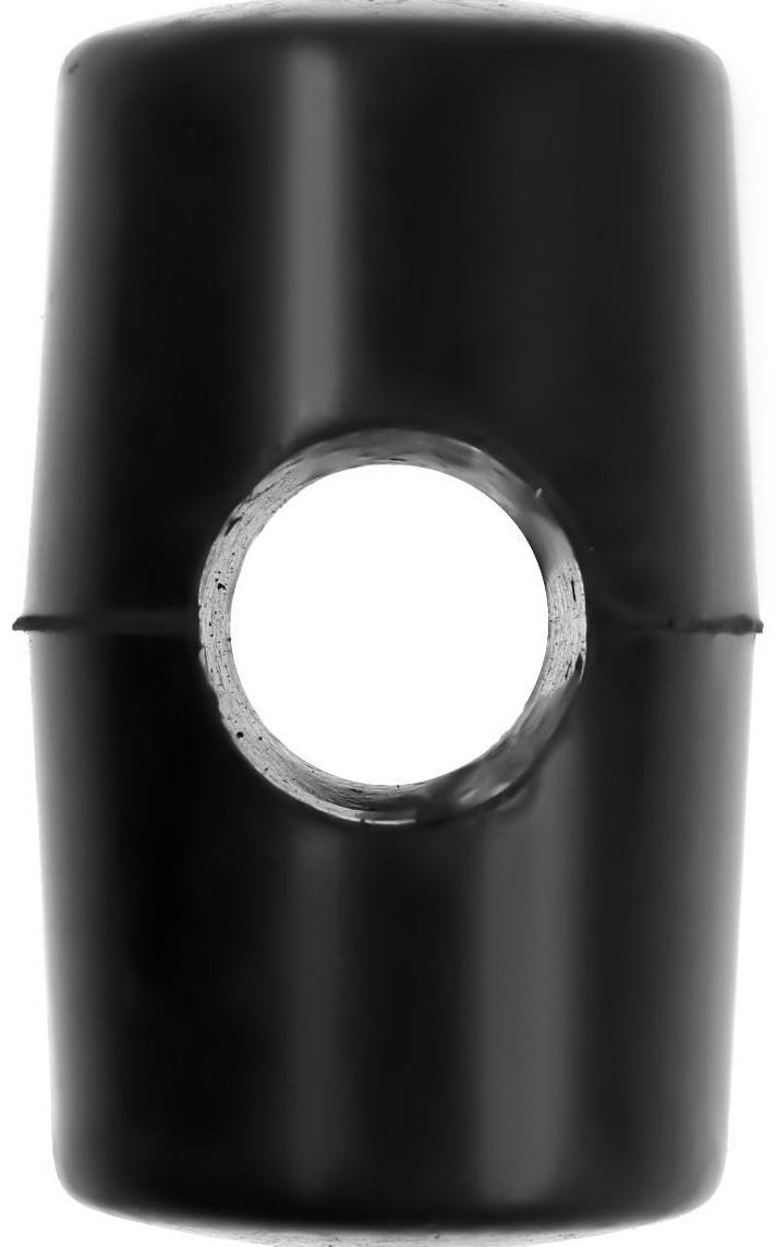 Боек для киянки, черная резина, диаметр отверстия 23 и 27 мм, 280 г