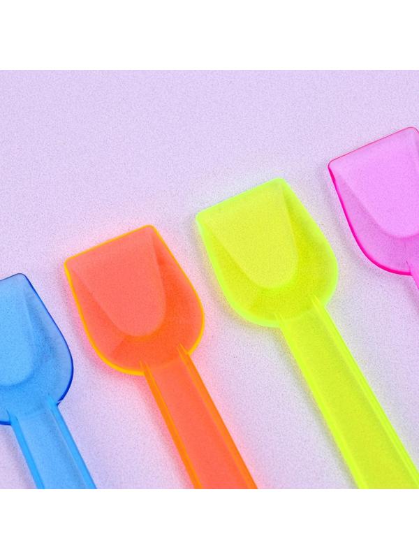 Ложки пластиковые, в наборе 12 штук, цвета МИКС