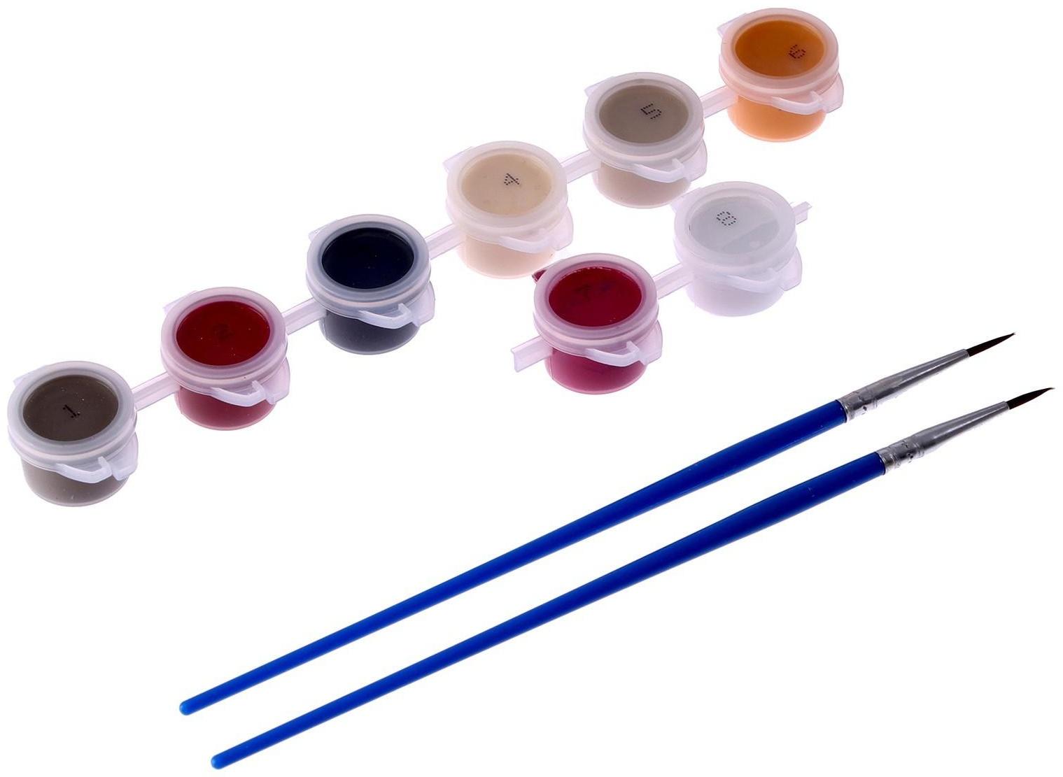 Картина по номерам «Девочка со свечками», 21х15 см