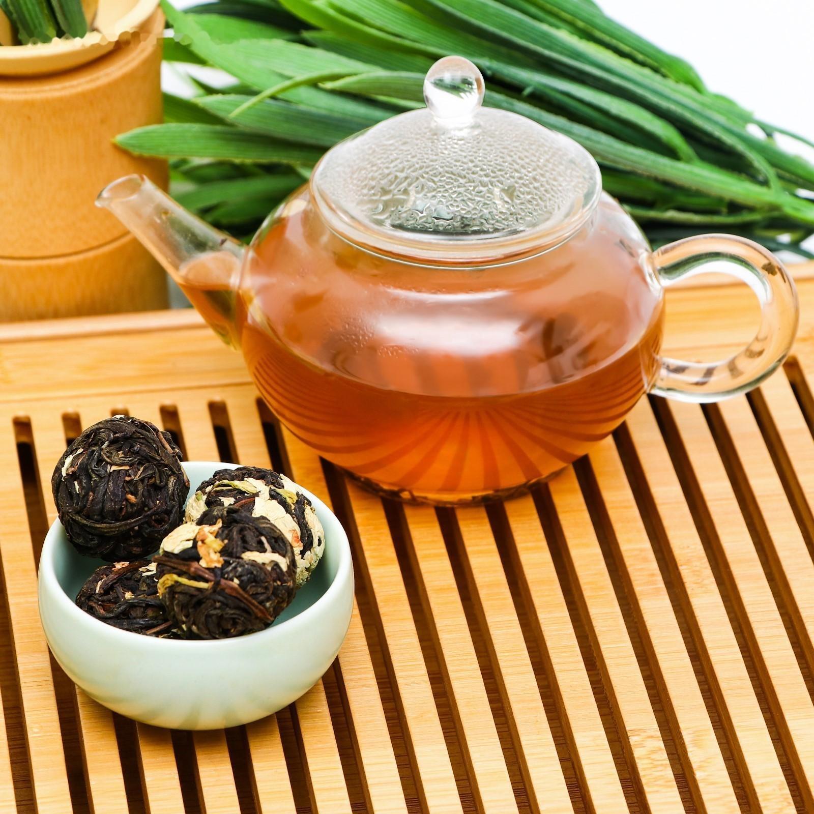 Китайский связанный зеленый чай 