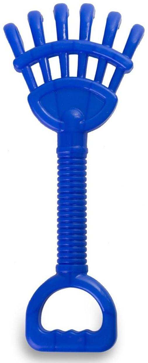 Набор для игры в песке №20: ведро большое, совок, грабли, 4 формочки