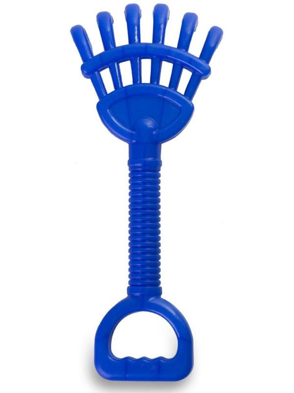 Набор для игры в песке №20: ведро большое, совок, грабли, 4 формочки