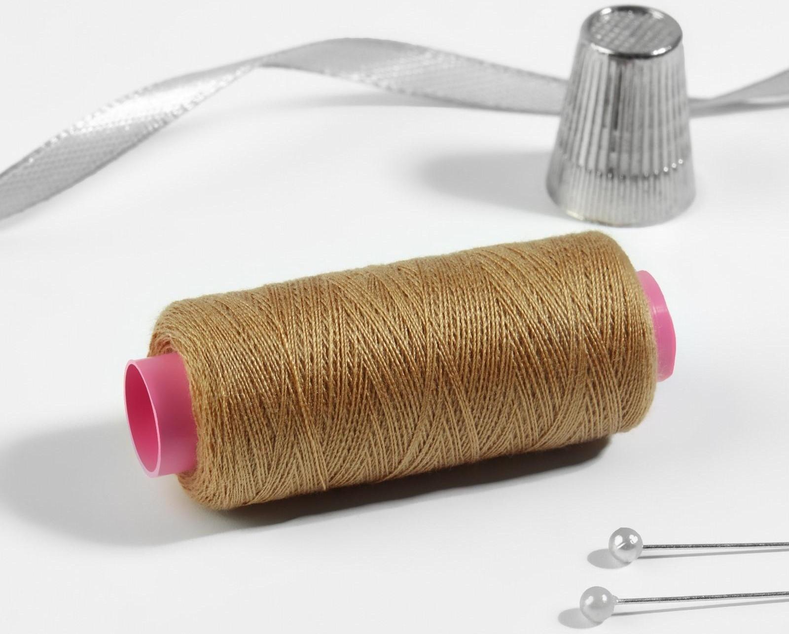 Нитки 40/2, 200 м, цвет тёмно-бежевый №431