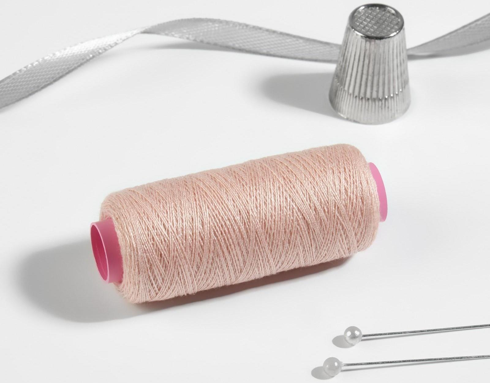 Нитки 40/2, 200 м, цвет лилово-бежевый №707