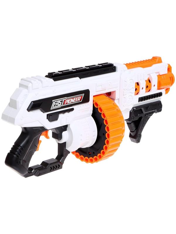 Бластер Storm blaster, стреляет мягкими пулями, работает от батареек