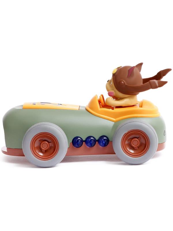 Машинка металлическая Fynny Pets MY66-K1213, с собакой, 1:36, инерция, свет, звук, цвет зелёный