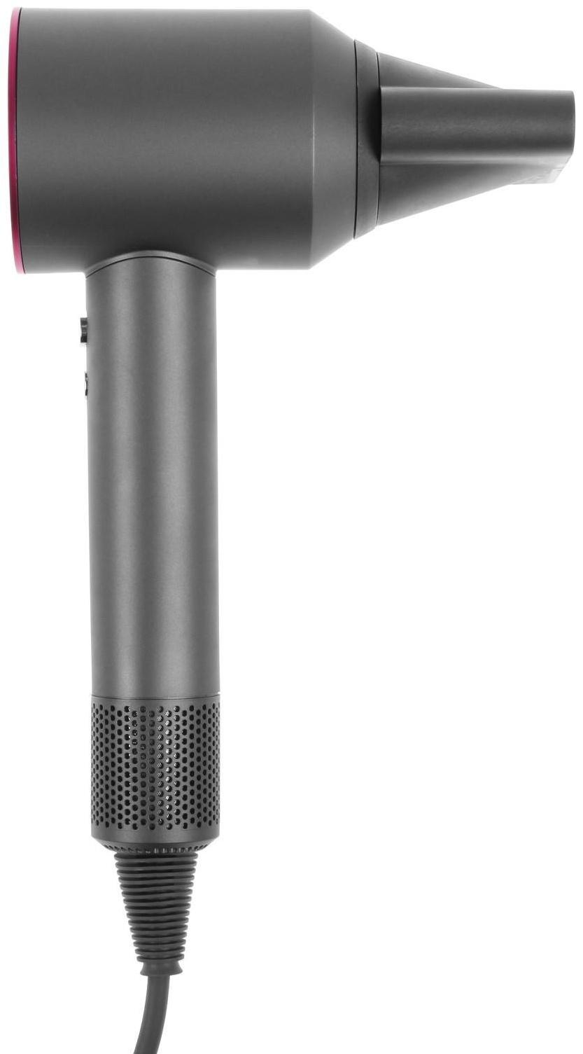 Фен Windigo LF-03, 1250 Вт, 3 температурных режима, 3 скорости, концентратор, серо-розовый