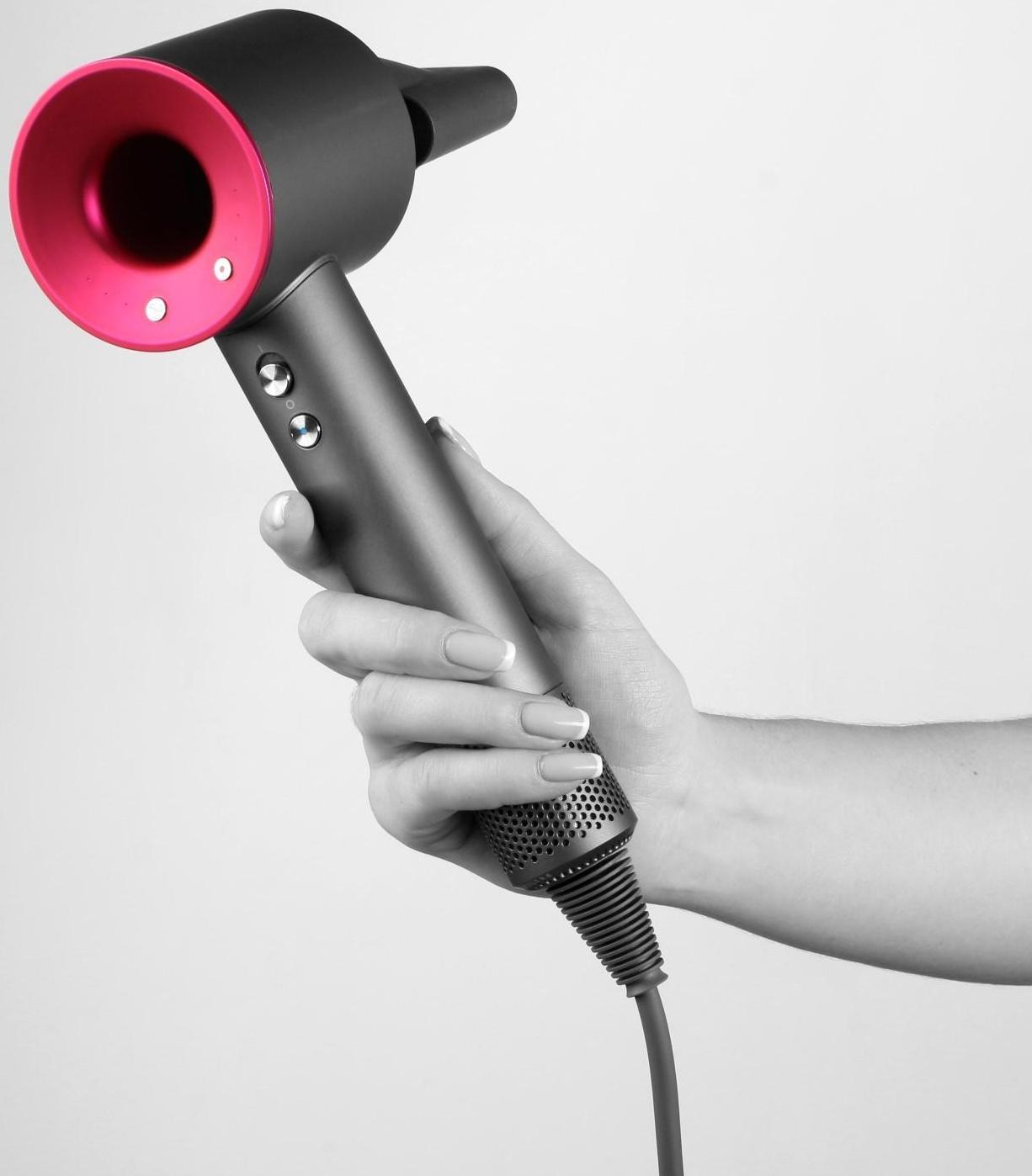 Фен Windigo LF-03, 1250 Вт, 3 температурных режима, 3 скорости, концентратор, серо-розовый