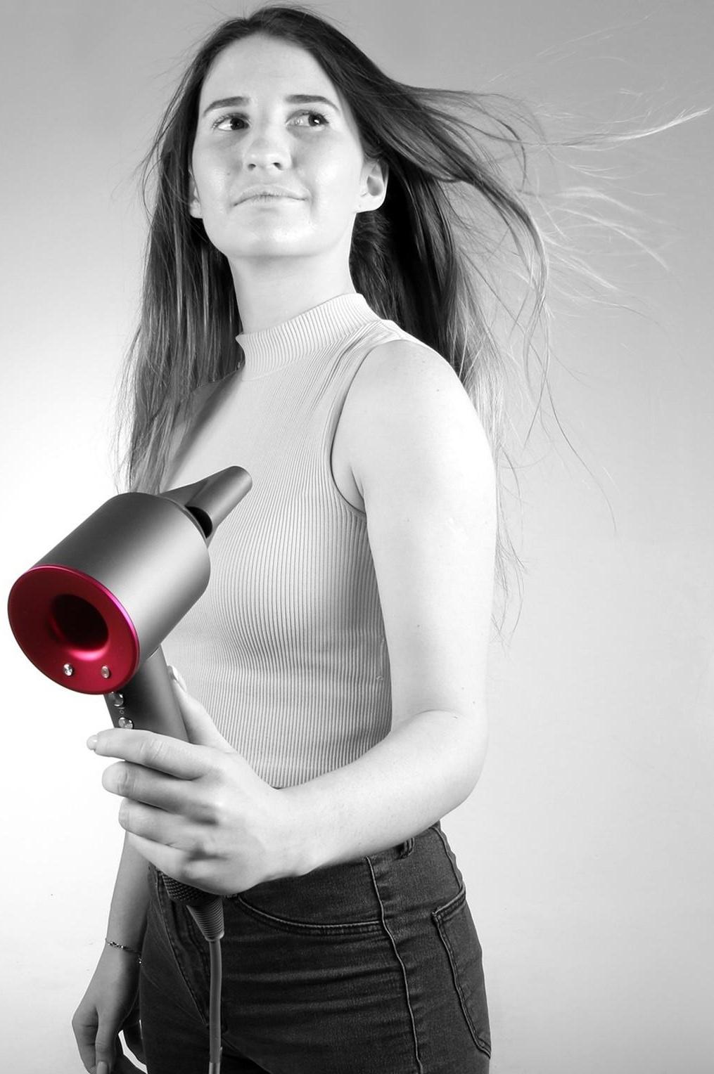 Фен Windigo LF-03, 1250 Вт, 3 температурных режима, 3 скорости, концентратор, серо-розовый