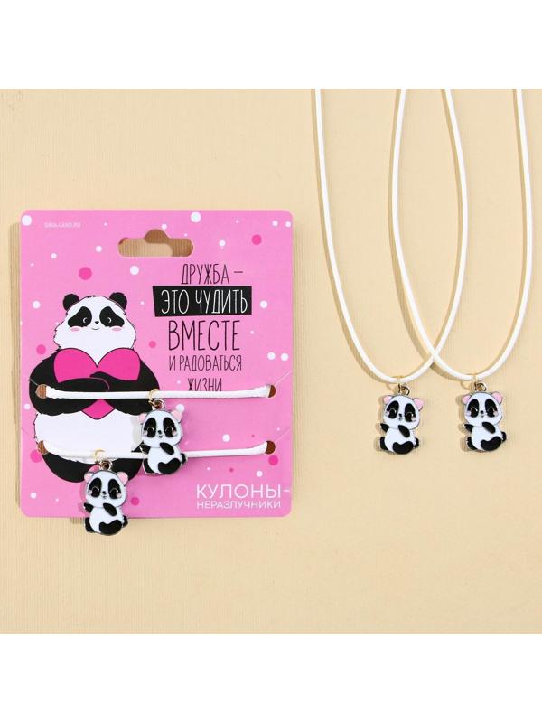 Кулоны неразлучники «Чудить вместе», длина 50 см