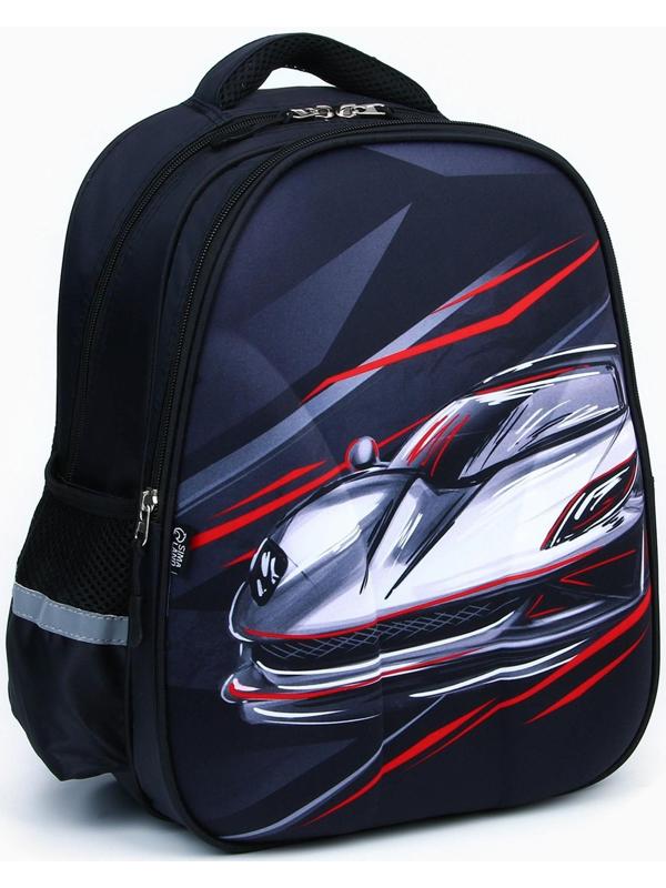 Рюкзак каркасный ArtFox STUDY, 39х30х14 см, мал «Машина»