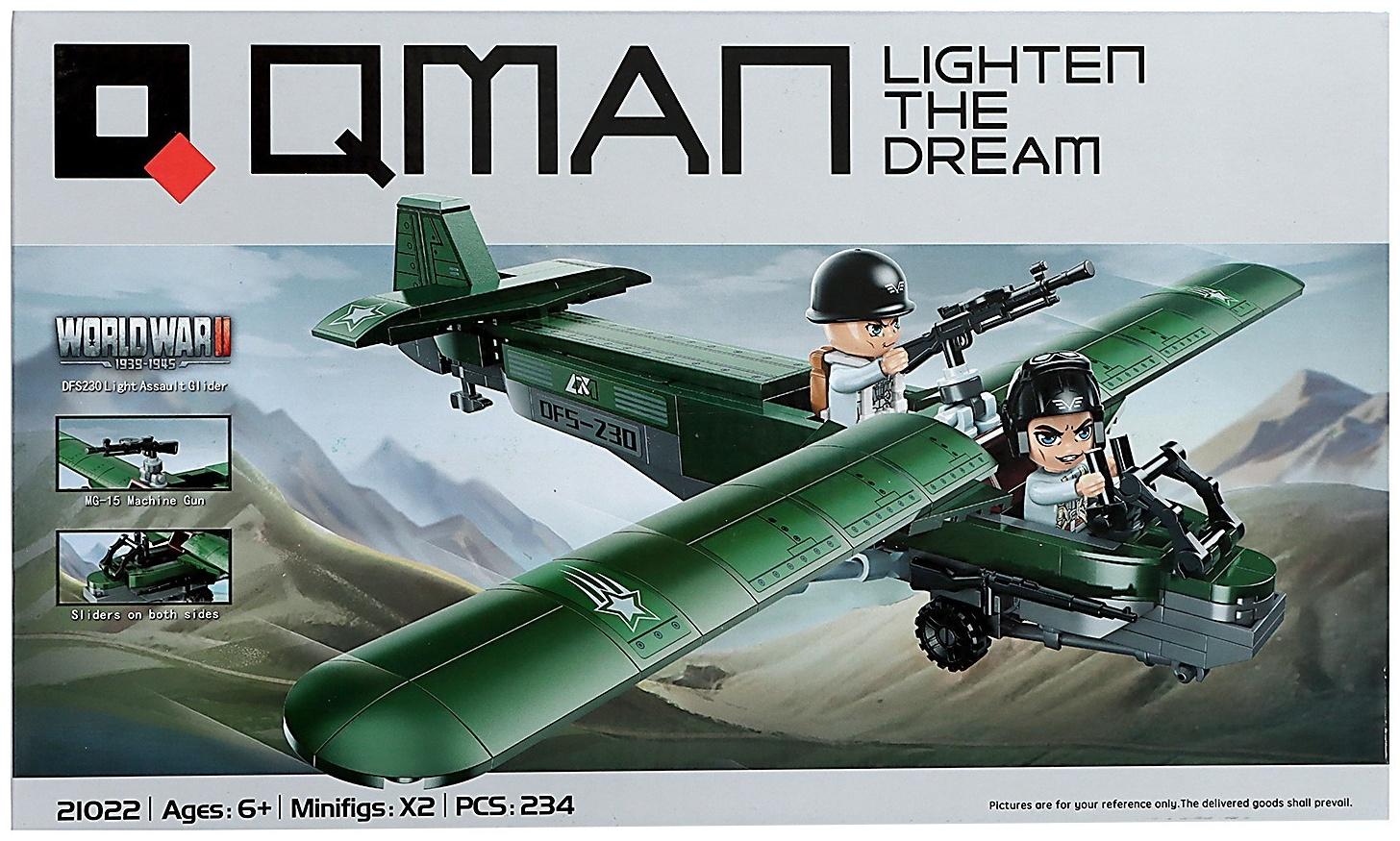 Конструктор Qman «Военный истребитель» C21022 / 234 детали