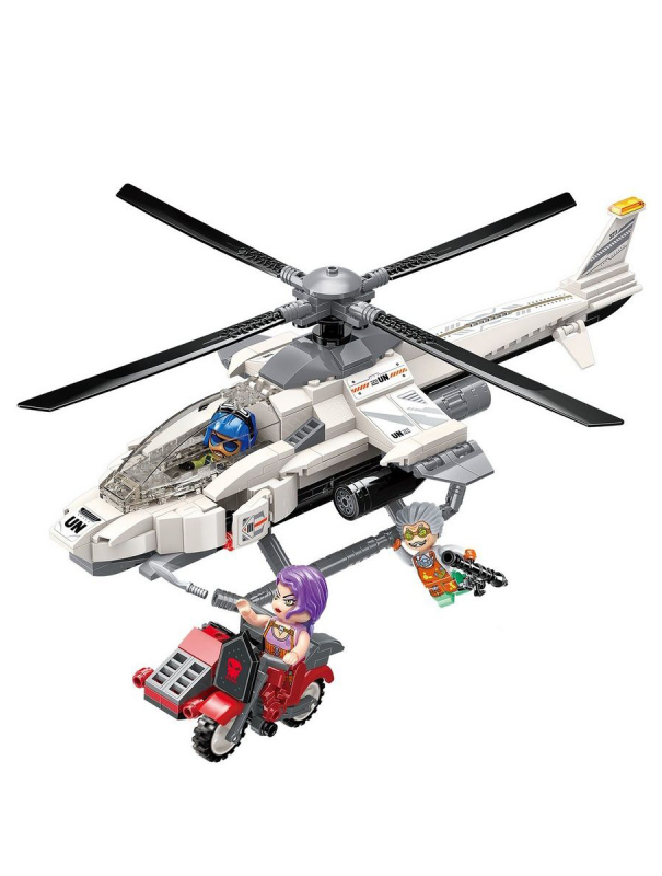 Конструктор Qman «Штурмовой вертолёт» 3211 / 352 детали