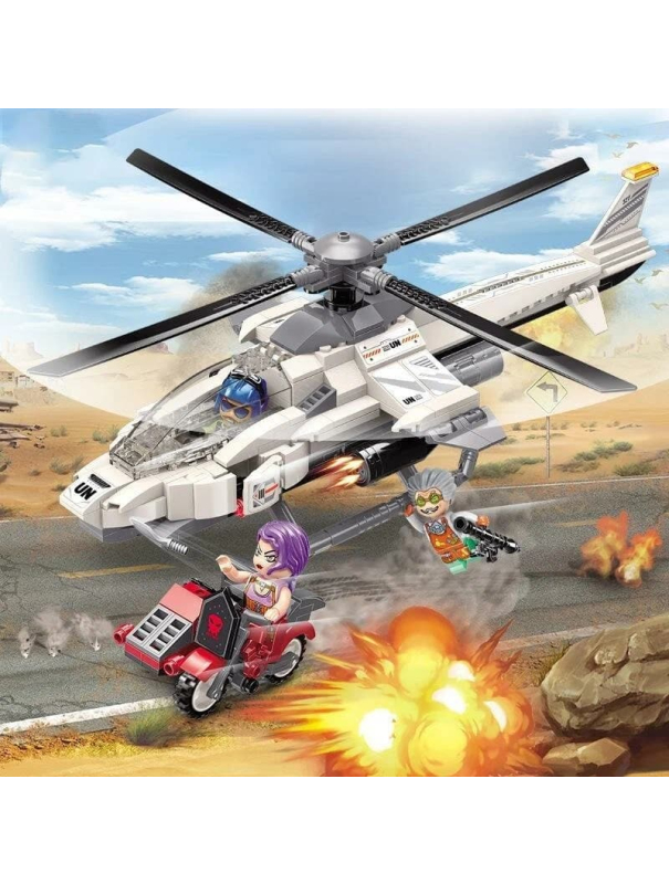 Конструктор Qman «Штурмовой вертолёт» 3211 / 352 детали