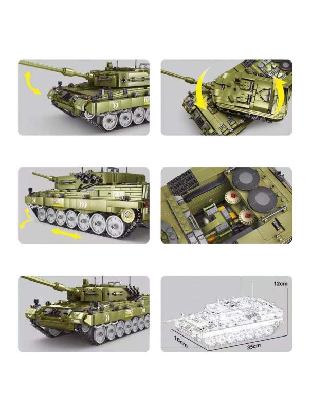 Конструктор Gao Misi «Танк Leopard 2» T3015 / 2029 деталей