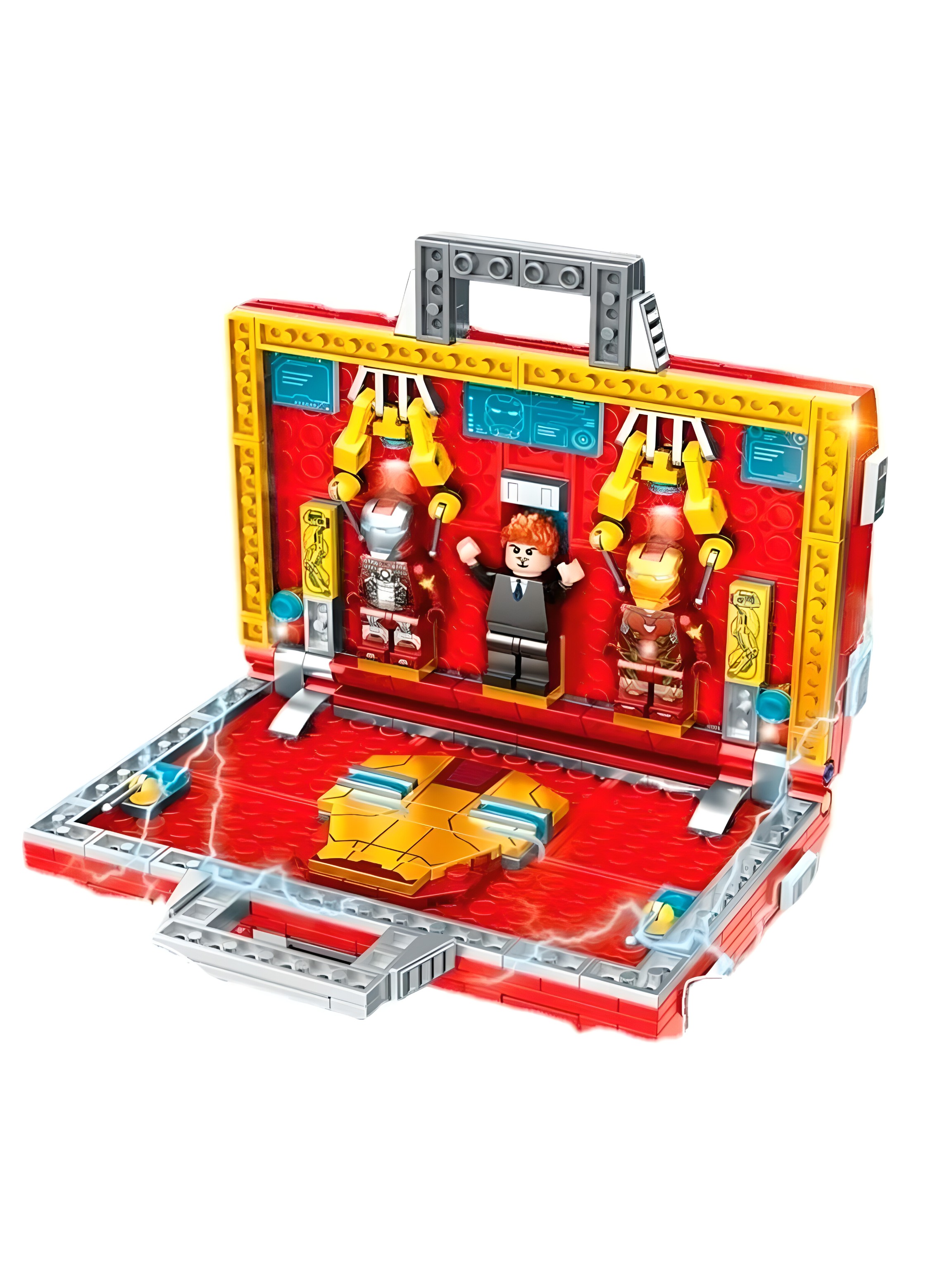 Конструктор LW «Чемодан СуперГероя» 2092 (Super Heroes) / 516 деталей