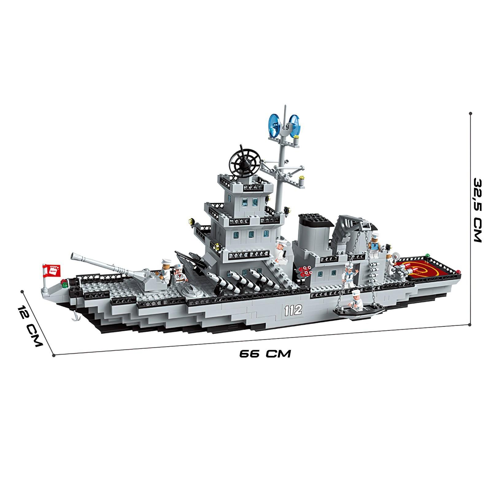 Конструктор Qman «Боевой крейсер» 112 / 910 деталей