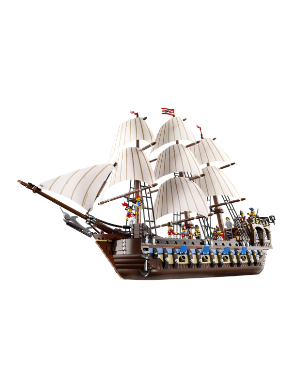 Конструктор «Огромный трехмачтовый имперский флагман» 18007 (Pirates 10210) / 1779 деталей