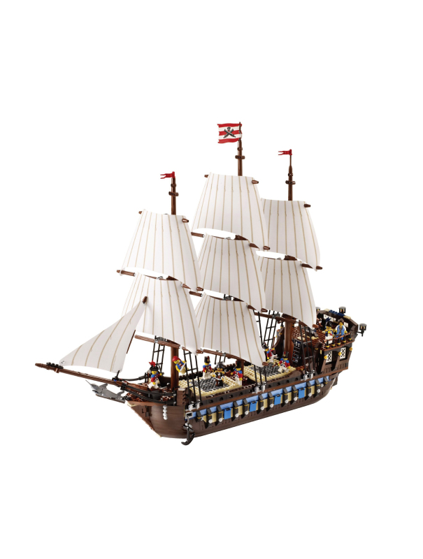 Конструктор «Огромный трехмачтовый имперский флагман» 18007 (Pirates 10210) / 1779 деталей