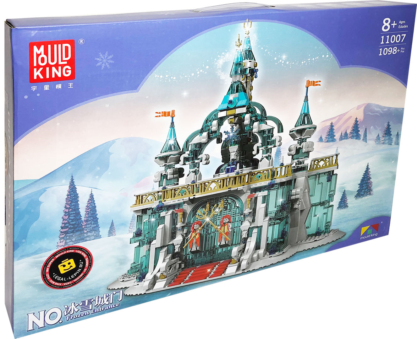 Конструктор Mould King «Замок принцессы: Замороженный вход» 11007 / 1098 деталей