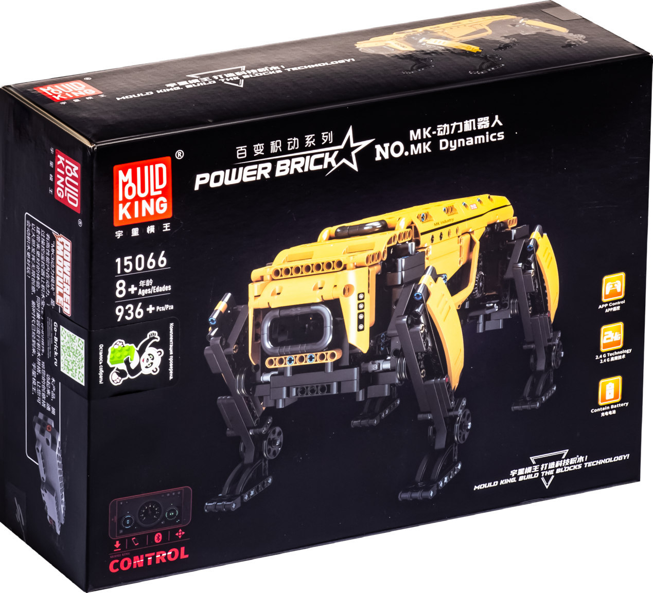 Радиоуправляемый конструктор Mould King «Робот-собака BD1» 15066 / 936 деталей