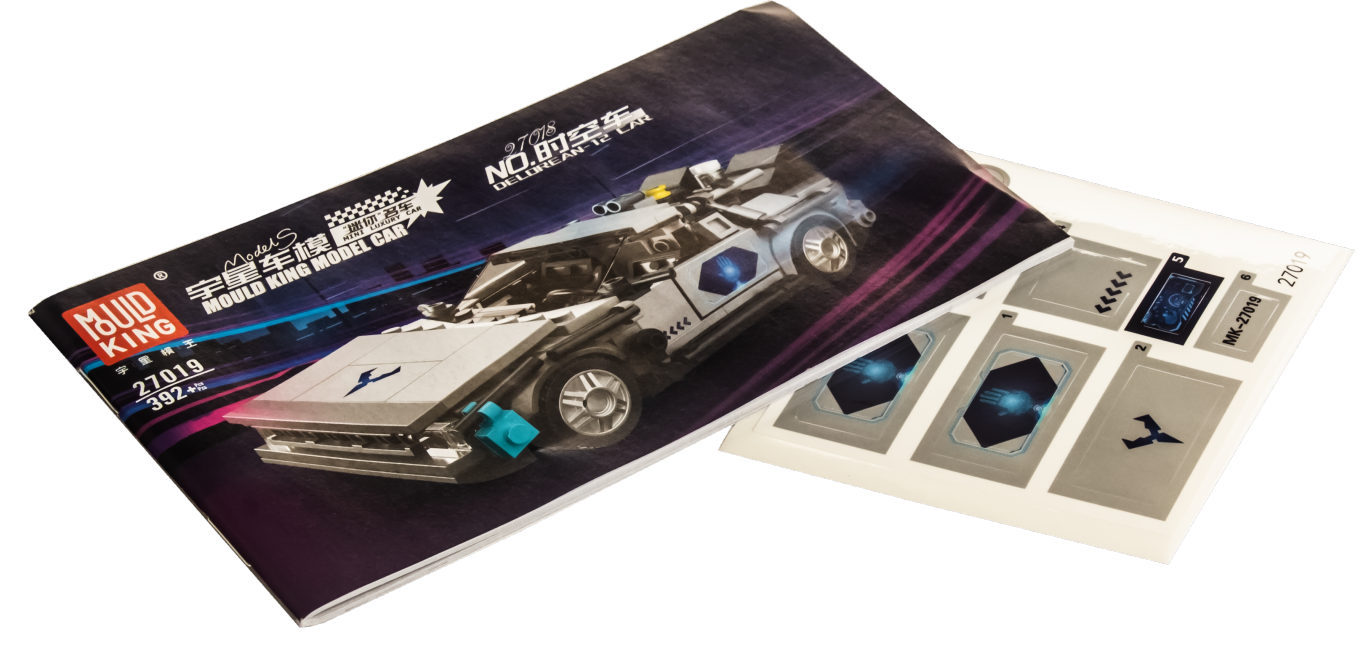 Конструктор Mould King «Машина времени DeLorean DMC-12» 27019 / 392 детали