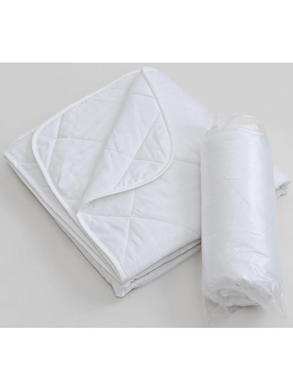 Одеяло облегченное 140х205см, файбер 100г/м, микрофибра белая 80г/м, 100% полиэстер