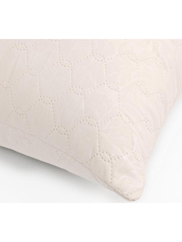 Подушка 70х70см, слоновая кость, файбер, микрофибра, 100% полиэстер
