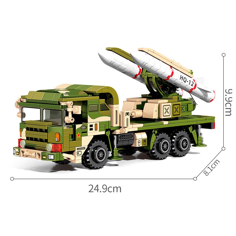 Конструктор Sembo Block «Зенитный ракетный комплекс HQ-12» 105717 / 563 детали