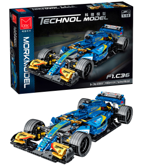 Конструктор Mork «Гоночный болид F1 Blue Equation Racing» 023007 / 1135 деталей