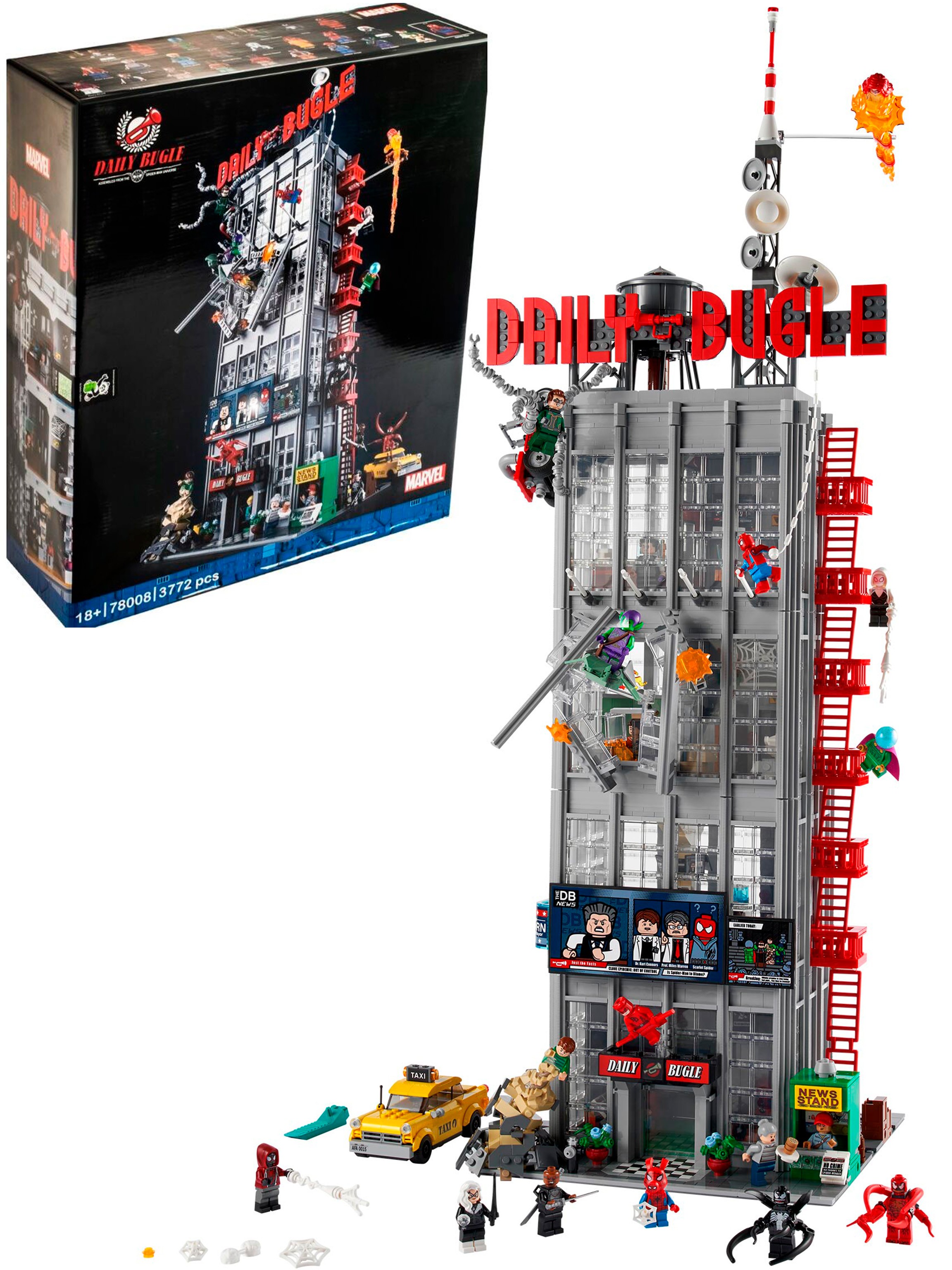 Конструктор «Редакция Дейли Бьюгл» 77008 (Super Heroes 76178) / 3772 детали