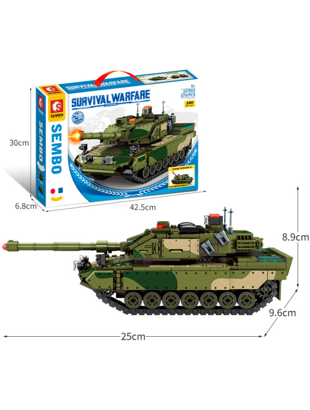 Конструктор Sembo «Танк Leopard 2A6» 207003 / 679 деталей