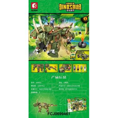 Конструктор Sembo «Динозавр: Трицератопс» 205022 / 1100 деталей