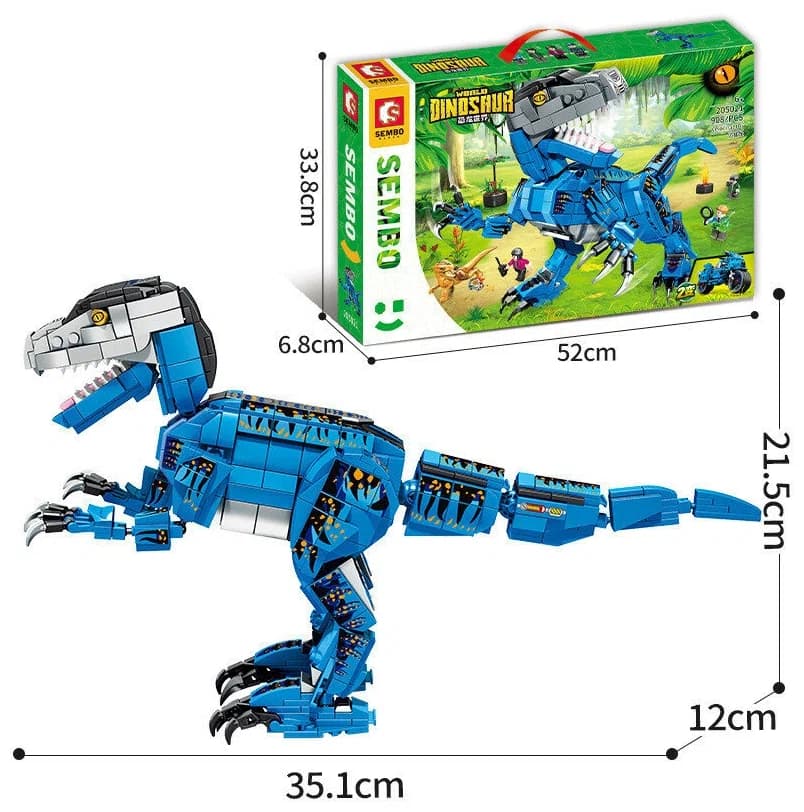 Конструктор Sembo «Динозавр: Велоцираптор» 205021 / 908 деталей