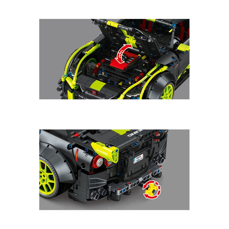 Конструктор Sembo Block «Спорткар Nissan GT-R» 701025 / 2671 деталь